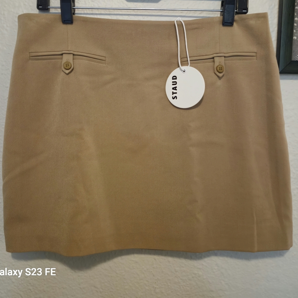 Staud 'Annette' A Line Mini Skirt Size 12